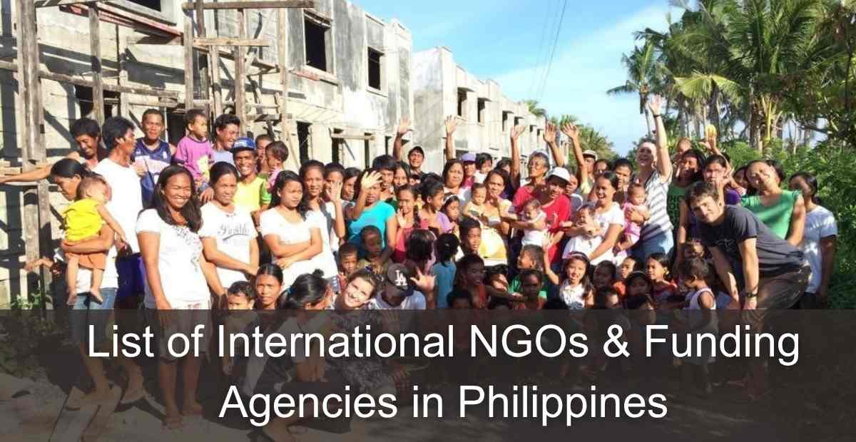 List of International NGOs & Funding Agencies in Philippines